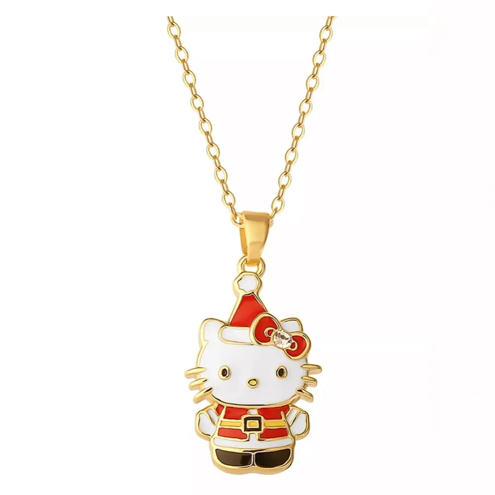 Hello Kitty Festive Gold Necklace